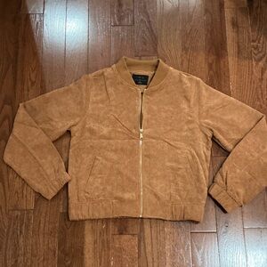 iris Corduroy Bomber Jacket in Camel